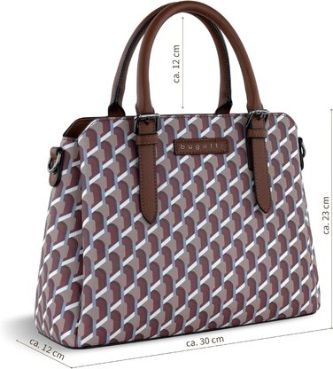 Сумка жіноча Bugatti Ella середнього розміру, штучна шкіра (Oyard) - боулінг