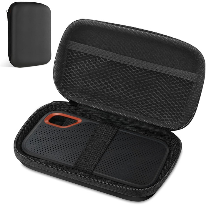 Органайзер для кабелів та гаджетів: універсальна сумка-чохол для USB-кабелів, Power Bank, USB-накопичувачів (#5 Чорний)