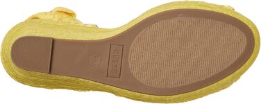 Босоніжки жіночі GUESS Halona на танкетці, жовті (39 EU)