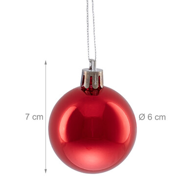 Relaxdays Set of 50 Christmas Baubles