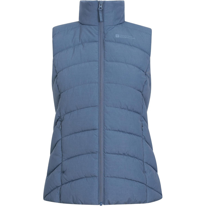 Жіночий жилет Mountain Warehouse Opal з утеплювачем - легка терможилетка, кишені на блискавці, водовідштовхувальний (32, Синій)