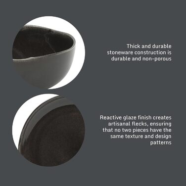 Набір посуду Gibson Soho Lounge Square (12 предметів, чорний, для 4 осіб), кераміка