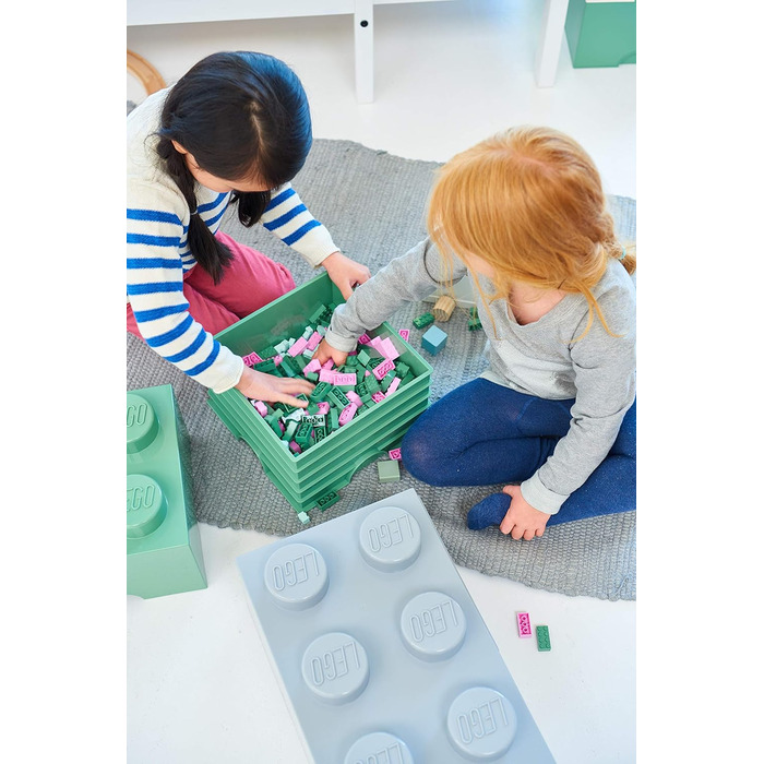 Контейнер для зберігання Lego Brick 8 великий, світло-блакитний