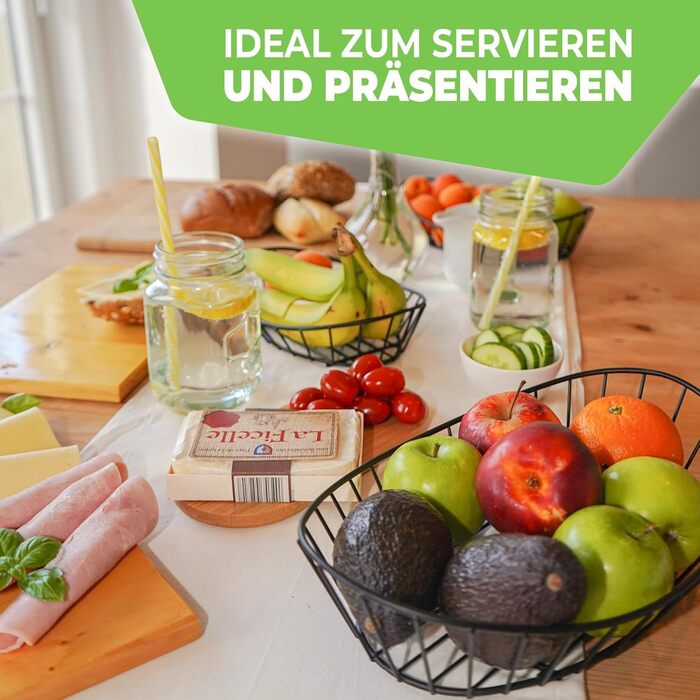 Дерев'яна етажерка для фруктів на 3 ярусах, чорна - фруктова корзина, підставка для фруктів, органайзер для кухні