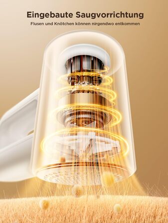 Електричний видальник ворсу 2-в-1 з трьома швидкостями для всіх тканин, з цифровим дисплеєм, 3 леза, USB-C кабель (Білий)