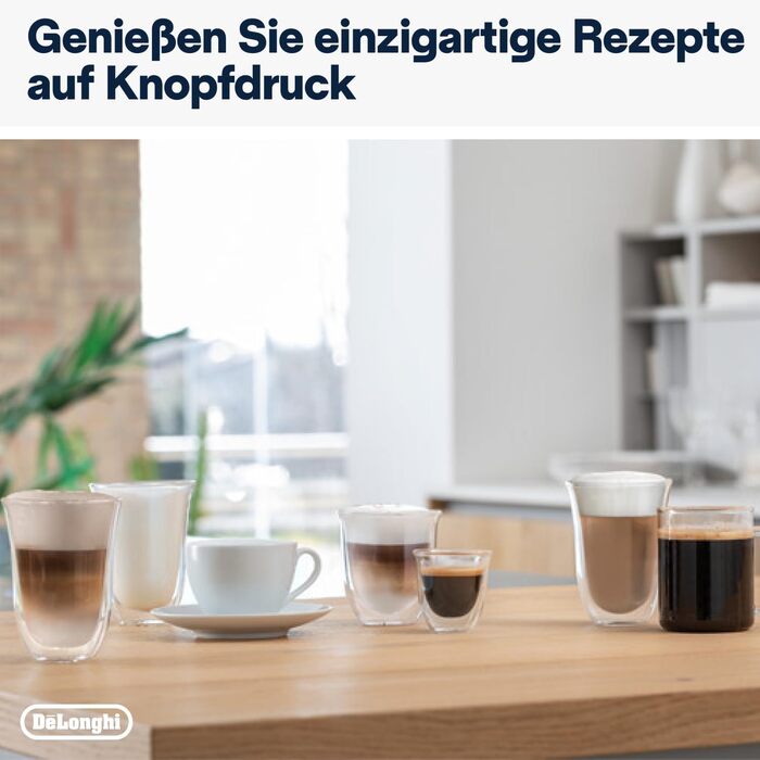 De'Longhi Eletta Evo ECAM 46.860.B Fully Automatic Coffee Machine with LatteCrema Milk System, Cappuccino and Espresso at the Touch of a Button, LCD Display and Sensor-Touch Buttons, black