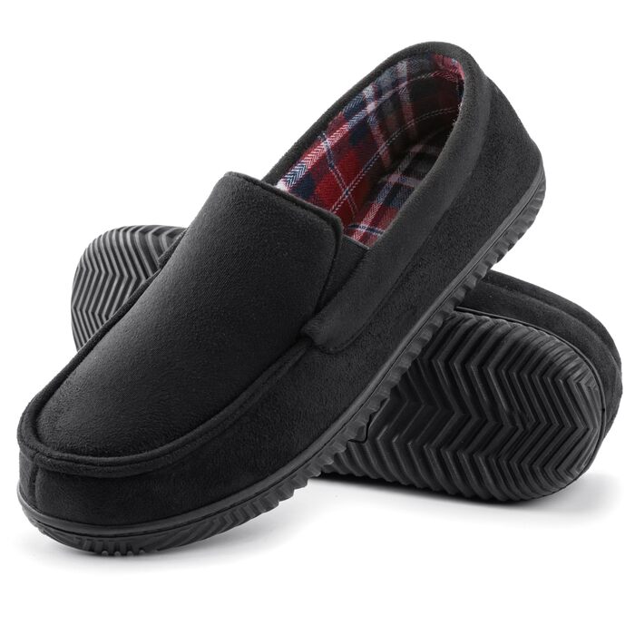 Чоловічі домашні тапочки RockDove Alexander з дихаючим фетровим підкладкою та неслизькою підошвою з матеріалу EVA, 44 EU, чорні