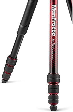 Алюмінієвий штатив Manfrotto Advanced Tripod з кулястою головкою (Twist Locks, червоний)