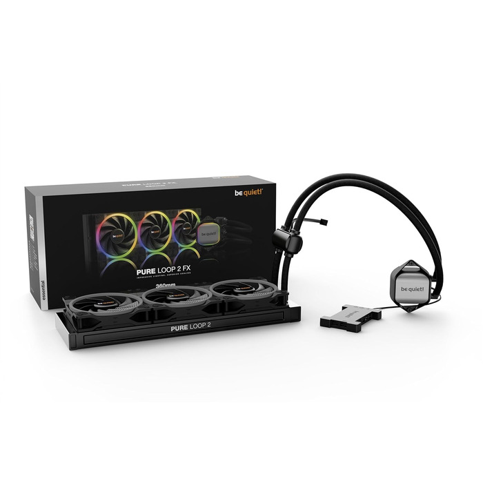Система водяного охолодження be quiet! Pure Loop 2 FX 360mm з 3 вентиляторами 120mm PWM та RGB підсвічуванням