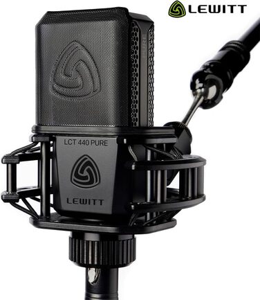 LCT 440 Pure - XLR конденсаторний мікрофон з 1' капсулою: ідеальний для вокалу, інструментів, подкастів та стрімінгу. У комплекті: мікрофонна павутина, поп-фільтр, вітрозахист та транспортна сумка.
