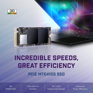 SSD накопичувач Transcend 2TB M.2 NVMe PCIe Gen4x4 MTE410S (5000 MB/s читання, 4300 MB/s запис)