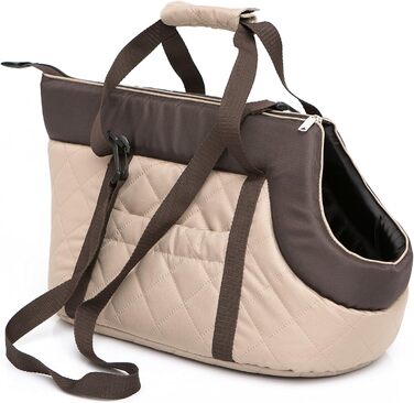 Сумка-переноска для собак та котів, рюкзак, бежевий, 20x42x22 см, S (2-8 кг)