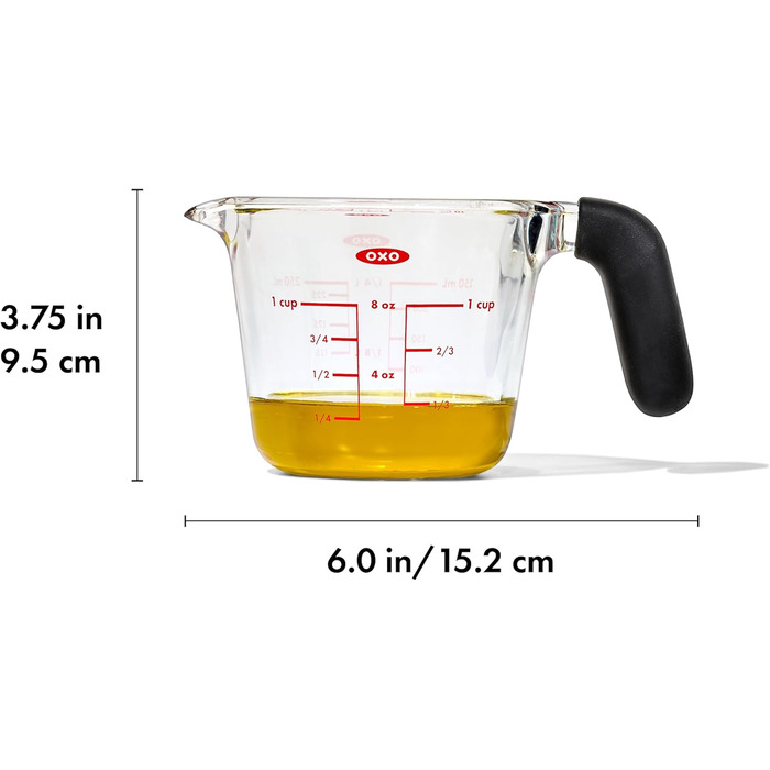 OXO Good Grips 250 ml Glass Measuring Cup