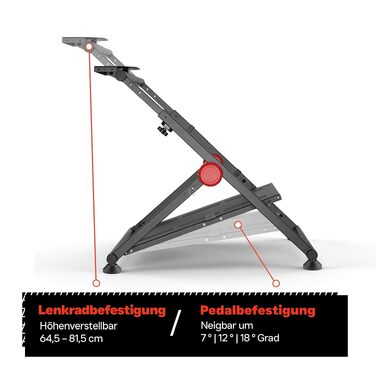 Тримач для ігрового керма VDD, сумісний з Logitech та Fanatec — Стійка для racing-керма, гоночний кокпіт
