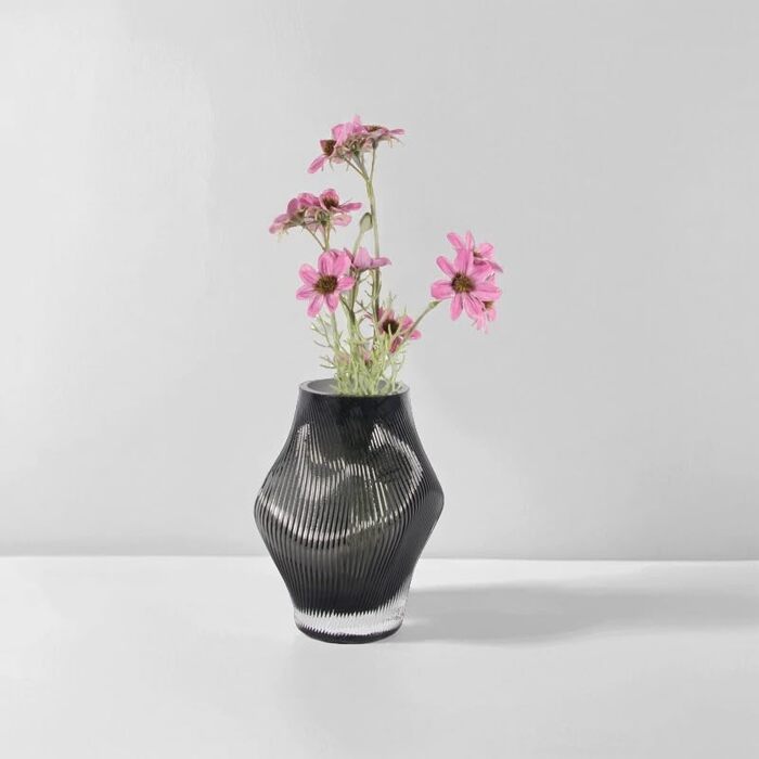 Сучасна скляна ваза ручної роботи для декору столу, велика ваза для квітів в дім або офіс, ідеальна для троянд та тюльпанів