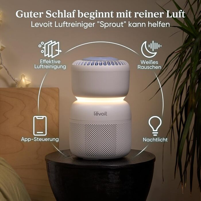 Повітряочищувач LEVOIT Core 400S з HEPA-фільтром для алергіків, з фільтром з активованого вугілля, CADR 433 м³/год до 90 м², для квартири, спальні та кімнати курців, тихий, індикатор PM2.5, автоматичний режим, керування через додаток та Alexa, сріблясто-б