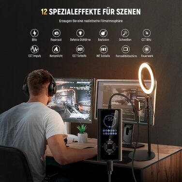 NEEWER Кольцеве світло 80 см 18 Вт з штативом та тримачем для телефону, для iPhone, стрімінгу, відеоконференцій, Zoom, RH8B