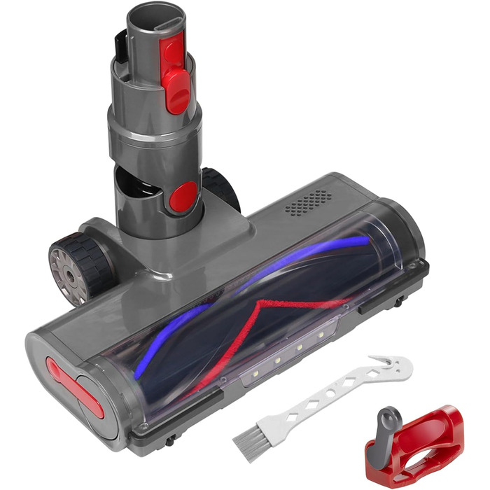 Насадка для пилососа Dyson V7 V8 V10 V11 V15 з LED-підсвічуванням та блокуванням витяжки, для твердих підлог та килимів
