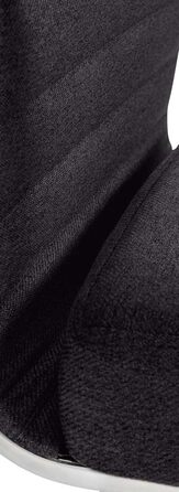 Ергономічне офісне крісло Amadora I з регулюванням висоти, поворотне на 360°, обтягнуте тканиною, міцне, витримує до 120 кг, чорний колір, тканинне покриття