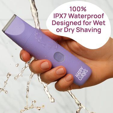 Електричний тример для бікіні HAPPY CURVES Smoothie 2.0 - водонепроникний жіночий тример для тіла з регульованими насадками