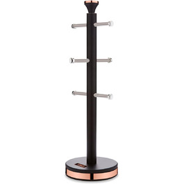 Tower T826132PNK Cavaletto Beaker Stand with Stainless Steel Stoppers, Soft Base, Marshmallow Pink and Roségold (Black and Rose Gold)