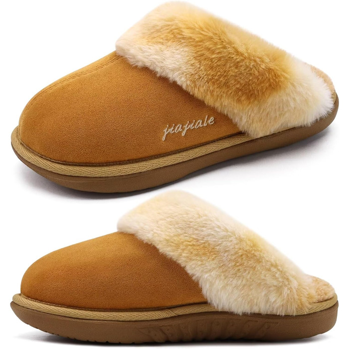 Жіночі домашні тапочки Jiajiale: зручні, пухнасті сліпони для дому та вулиці (39 EU, хакі)