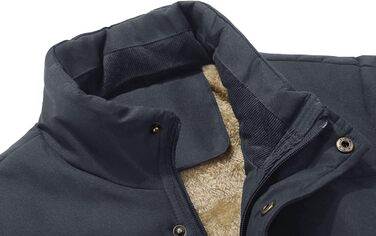 Тепла термопояс KEFITEVD для чоловіків, зимова жилетка з коміром, мисливська жилетка, флісова жилетка, однотонна робоча жилетка (L, темно-сірий)