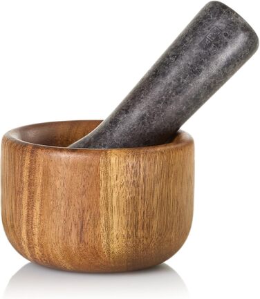 Набір для стукання спецій AdHoc MO42 | Дерево акації та граніт | Ø 9 см