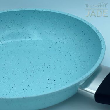 Набір сковорідок Starlyf Jade Pan Set: алюмінієвий, 5 предметів (3 сковороди, 2 кришки), антипригарне покриття Jade