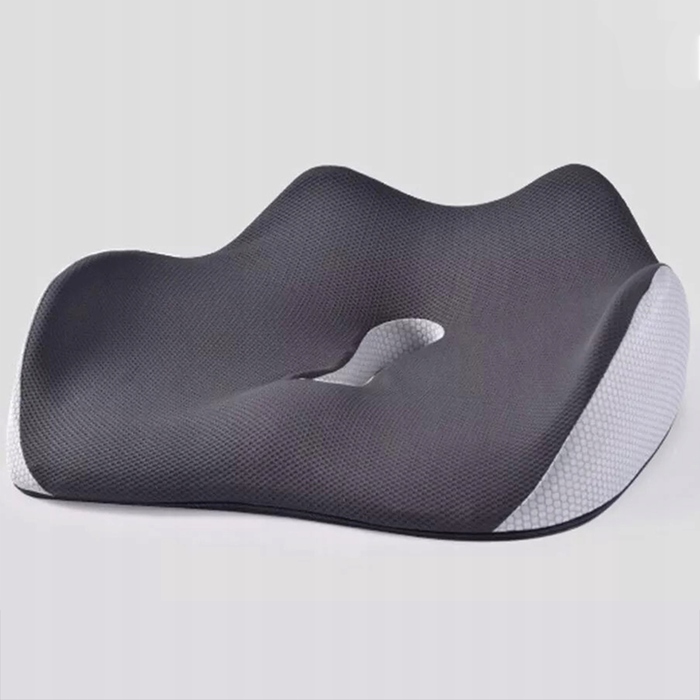 Ортопедична подушка для сидіння з ефектом пам'яті (Memory Foam) — зменшує тиск, для офісу, дому та авто