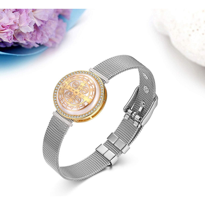 Чоловічий браслет JewelryWe з нержавіючої сталі та гуми, класичне плетиво