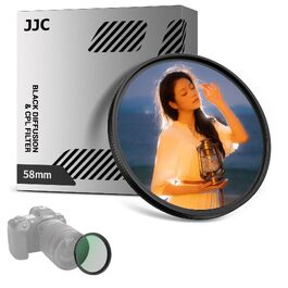 Комбінований світлофільтр Nitto 58mm 2в1: Black Mist 1/4 та CPL (поляризаційний) з ND2, багатошарове покриття True Color для портретів та пейзажів