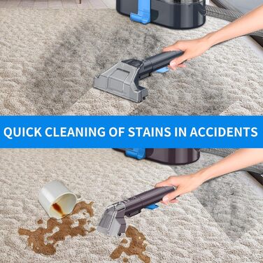 Портативний мийник для меблів та килимів 12kPa 450W: ефективне видалення плям з диванів, авто та килимів