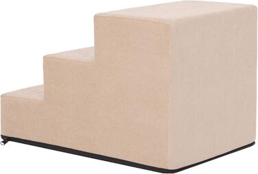 Східнякова пандус для собак та котів, 4 сходинки, висота 40 см, бежевий