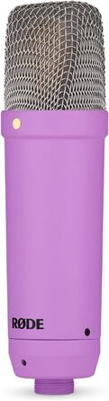 Rode NT1 Signature Black – студійний мікрофон-конденсатор + стійка для мікрофона keepdrum (фіолетовий)
