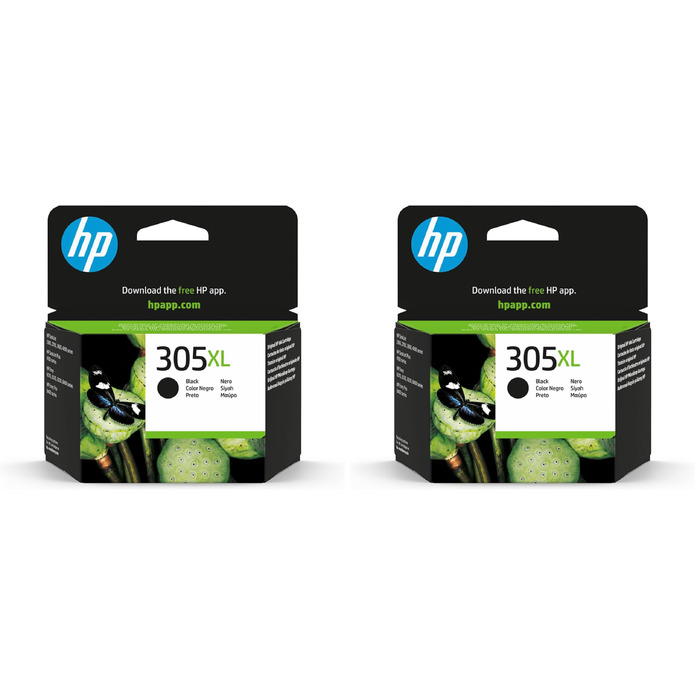 Оригінальний картридж HP 305XL чорний, підвищена ємність (комплект 2 шт)