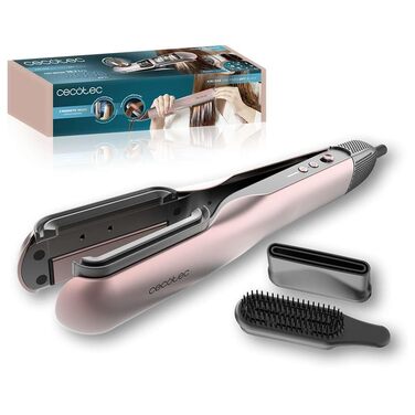 Випрямляч для волосся Cecotec AirLisse 2in1 ForceDry з феном, 1000 Вт, чорний - безсульфатний, з плазмою, 4 температури