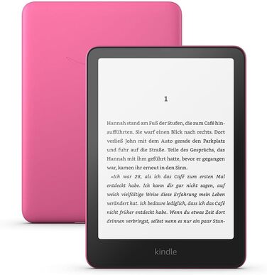 Amazon Kindle Paperwhite 16GB – рожевий, 7-дюймовий екран, тижнева автономія, з рекламою
