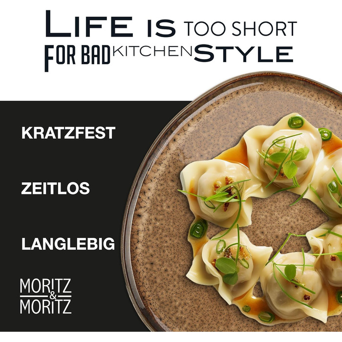 Набір мисок Moritz & Moritz ORGANIC, 6 шт, 500 мл, бежеві, сучасний дизайн, стійкий кам'яний посуд, унікальний колір, для мюслі, можна мити в посудомийці