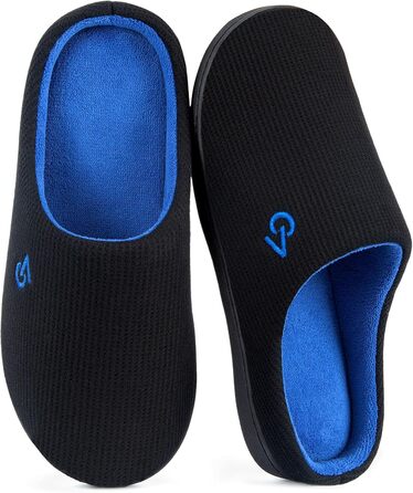 Чоловічі халапи VeraCosy з двома кольорами, устілка з memory foam, розмір 40/41 EU, чорний сапфіровий