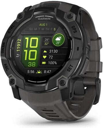 Розумний годинник Garmin Instinct 3 50mm AMOLED – GPS, Multisport, Health Coach, Чорний