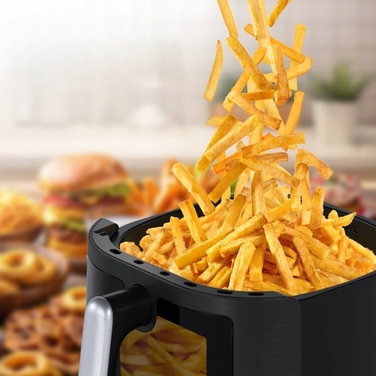 Сімейна аерофритюрниця Balter Air Fryer XXL 1500W, 5.5 л, LED-дисплей, на 4 особи