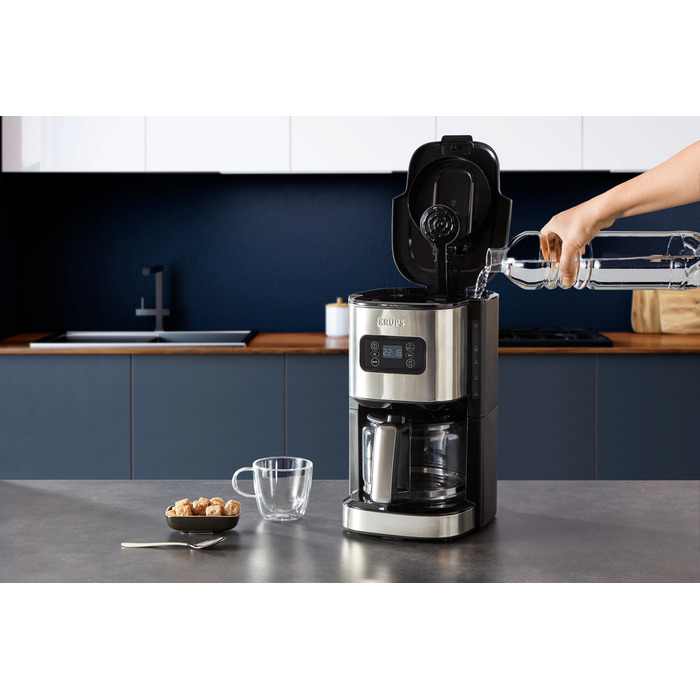 Кавоварка крапельна Krups KM480D, 1,25 л, сталева
