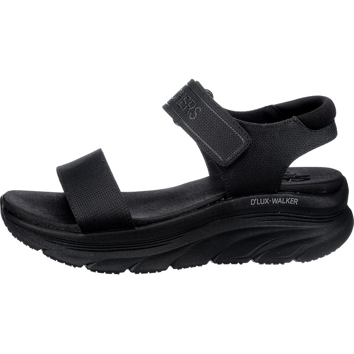 Skechers D'Lux Walker New Block: жіночі сандалі Skechers, чорні, сітка, 40 EU