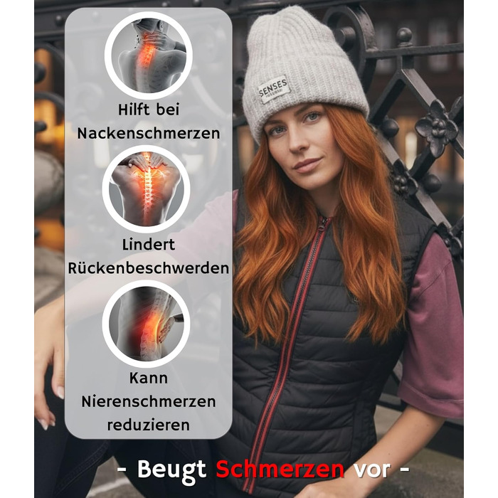 Обогреваемая жилетка Premium | Размеры XS-XXL | Жилетка з підігрівом для жінок та чоловіків | до 55°C з 5 зонами підігріву | З та без Powerbank XXL. З Powerbank