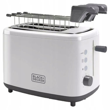 Тостер Black+Decker BXTOA820E, білий, 820 Вт