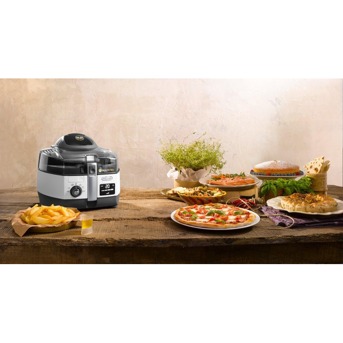 DeLonghi FH1394/2 MultiFry Air Fryer Extra Chef, 1400 W, white, 7 programs