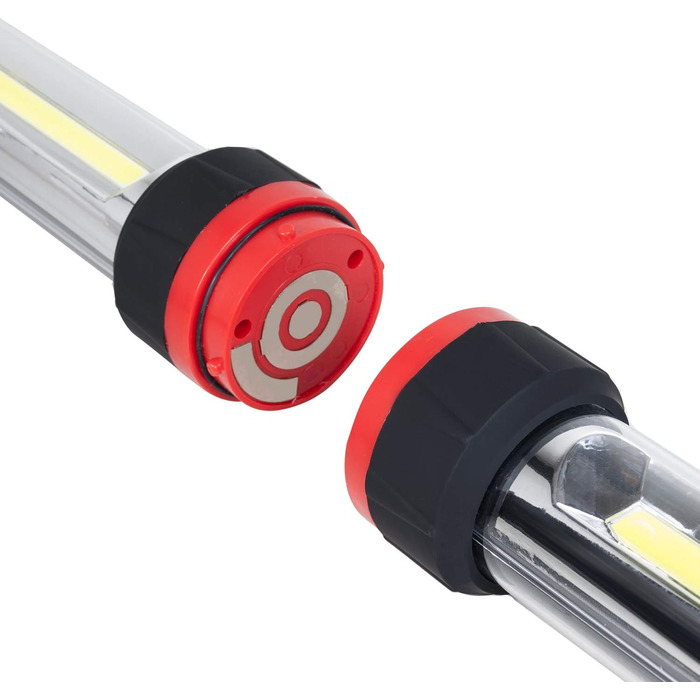 Maclean MCE230 COB LED XXL 2x Workshop Lamp, Work Lamp, Work Light, Hand Lamp, Magnet, Hook, Dual Modes, Max. 1200 Lumens (2x 600 Lumens)