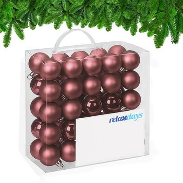 Relaxdays Set of 50 Christmas Baubles