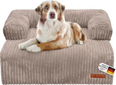 Диванчик для собак Belune Hundecouch Deluxe - миючий, бежевий, L (120x95 см)